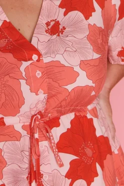 Lorraine Designs Casual Dresses | Fit & Flare Dresses*Jaz Popping Orange Dress