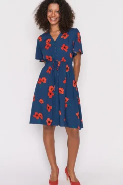 Lorraine Designs Casual Dresses | Fit & Flare Dresses*Jaz Red Poppy Fields Dress