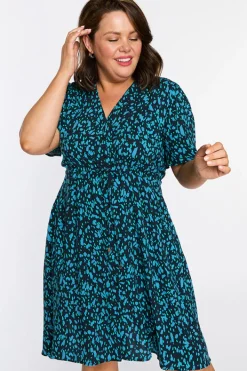 Lorraine Casual Dresses | Fit & Flare Dresses*Jaz Teal Dash Dress