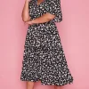 Lorraine Designs Casual Dresses | Fit & Flare Dresses*Jessica Black Floral Dress