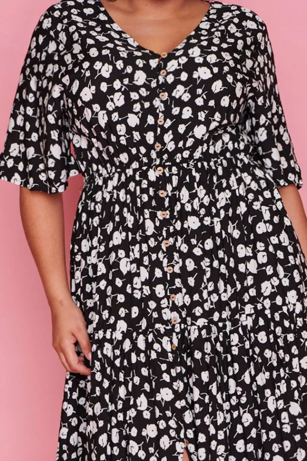 Lorraine Designs Casual Dresses | Fit & Flare Dresses*Jessica Black Floral Dress