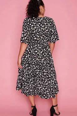 Lorraine Designs Casual Dresses | Fit & Flare Dresses*Jessica Black Floral Dress