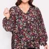 Lorraine Designs Tops*Jillian Raspberry Forest Shirt