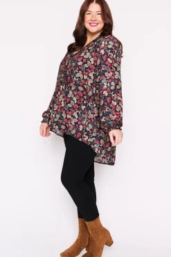 Lorraine Designs Tops*Jillian Raspberry Forest Shirt