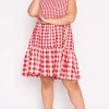Lorraine Designs Fit & Flare Dresses | Knee Length Dresses*Joey Red Gingham Dress