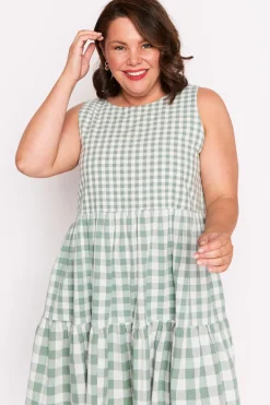 Lorraine Designs Fit & Flare Dresses | Knee Length Dresses*Joey Sage Gingham Dress