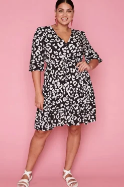Label of Love Casual Dresses | Fit & Flare Dresses*Johnny Black Leopard Dress