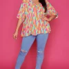 Label of Love Tops*June Geo Gelato Blouse
