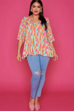 Label of Love Tops*June Geo Gelato Blouse