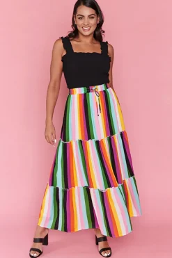 Lorraine Skirts*Kade New York Stripe Skirt