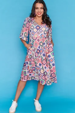 Lorraine Designs Knee Length Dresses*Kala Crafty Threads Dress