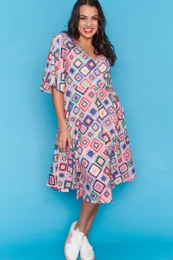 Lorraine Designs Knee Length Dresses*Kala Crafty Threads Dress