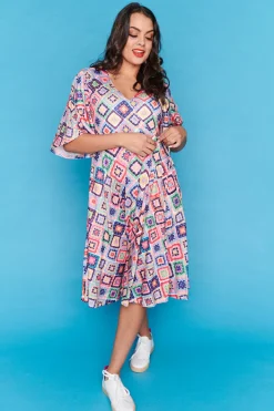 Lorraine Designs Knee Length Dresses*Kala Crafty Threads Dress