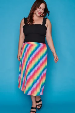 Lorraine Designs Skirts*Kansas Fluro Rainbow Skirt