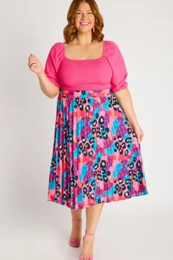 Lorraine Designs Skirts*Kansas Inky Leopard Skirt