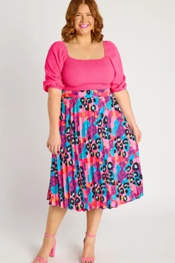 Lorraine Designs Skirts*Kansas Inky Leopard Skirt