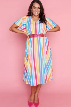 Lorraine Designs Casual Dresses | Loose Dresses*Karma LPD Candy Stripe Dress
