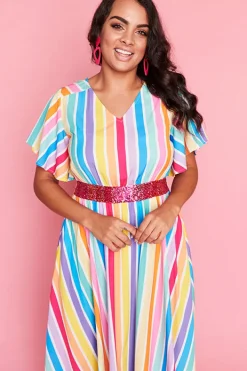 Lorraine Designs Casual Dresses | Loose Dresses*Karma LPD Candy Stripe Dress