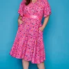 Lorraine Designs Casual Dresses | Fit & Flare Dresses*Karma Pink Confetti Dress