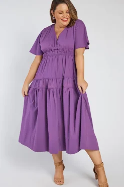 Lorraine Designs Casual Dresses*Kassidy Purple Dress