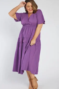 Lorraine Designs Casual Dresses*Kassidy Purple Dress