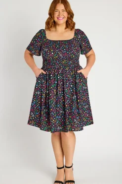 Lorraine Off The Shoulder Dresses | Knee Length Dresses*Katarina Happy Everything Dress