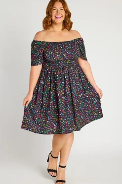 Lorraine Off The Shoulder Dresses | Knee Length Dresses*Katarina Happy Everything Dress