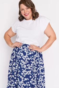 Lorraine Skirts*Katelyn Blue Petal Whimsy Skirt