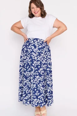 Lorraine Skirts*Katelyn Blue Petal Whimsy Skirt