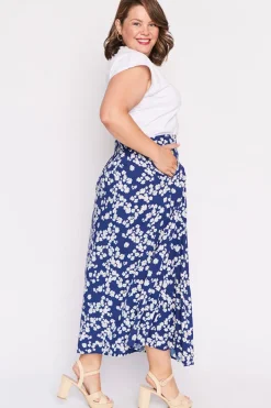 Lorraine Skirts*Katelyn Blue Petal Whimsy Skirt
