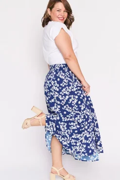 Lorraine Skirts*Katelyn Blue Petal Whimsy Skirt
