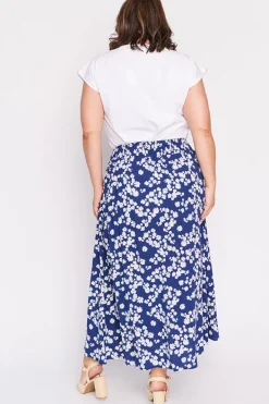 Lorraine Skirts*Katelyn Blue Petal Whimsy Skirt