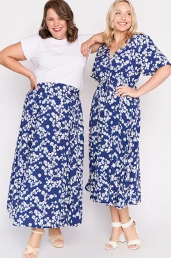 Lorraine Skirts*Katelyn Blue Petal Whimsy Skirt