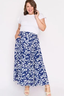 Lorraine Skirts*Katelyn Blue Petal Whimsy Skirt