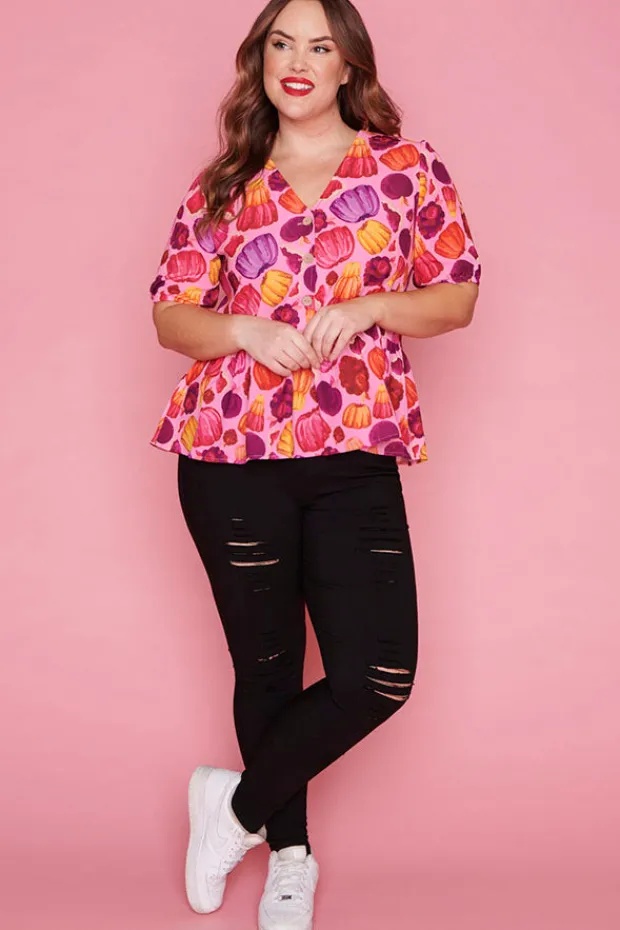 Lorraine Designs Tops*Kerrie Jelly Jane Blouse