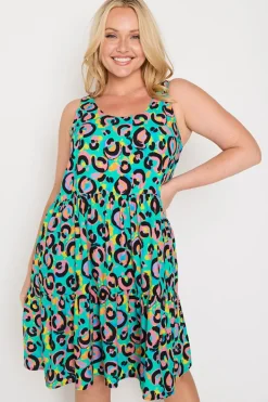 YD International Fit & Flare Dresses | Knee Length Dresses*Kiana Little Party Leopard Dress