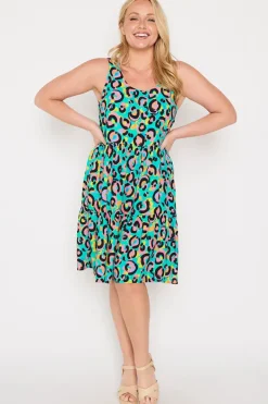 YD International Fit & Flare Dresses | Knee Length Dresses*Kiana Little Party Leopard Dress