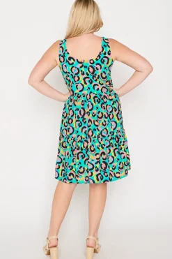 YD International Fit & Flare Dresses | Knee Length Dresses*Kiana Little Party Leopard Dress