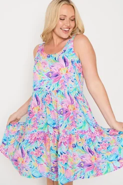 YD International Fit & Flare Dresses | Knee Length Dresses*Kiana Rainbow Bloom Dress