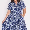 Lorraine Designs Shirt Dresses | Casual Dresses*Kimba Blue Petal Whimsy Dress