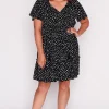 Lorraine Designs Casual Dresses | Fit & Flare Dresses*Kimberley Black Irregular Spot Dress