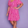Lorraine Designs Casual Dresses | Fit & Flare Dresses*Kimberley Pink Spots Dress