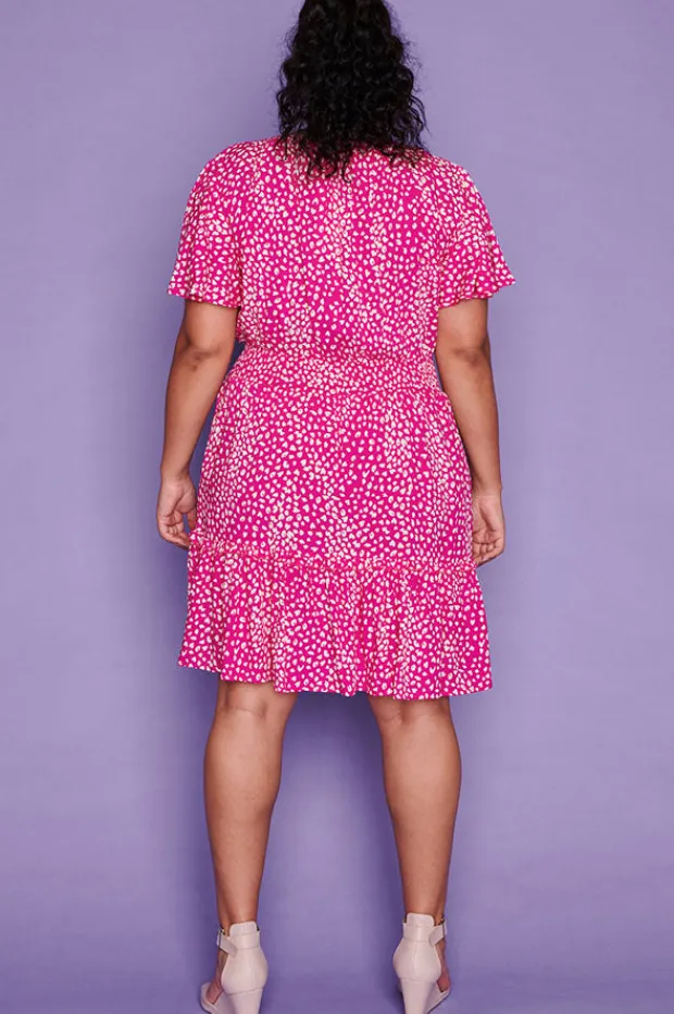 Lorraine Designs Casual Dresses | Fit & Flare Dresses*Kimberley Pink Spots Dress