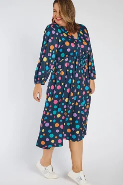Lorraine Fit & Flare Dresses | Midi Dresses*Kloe Multi Spot Dress