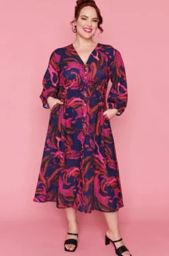 Lorraine Designs Casual Dresses | Fit & Flare Dresses*Kristen Midnight Sunrise Dress