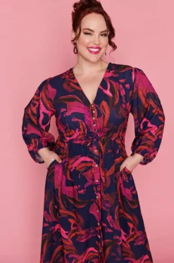 Lorraine Designs Casual Dresses | Fit & Flare Dresses*Kristen Midnight Sunrise Dress