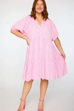 Lorraine Designs Loose Dresses | Knee Length Dresses*Kya Pink Dress