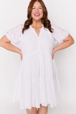 Lorraine Designs Loose Dresses | Knee Length Dresses*Kya White Dress