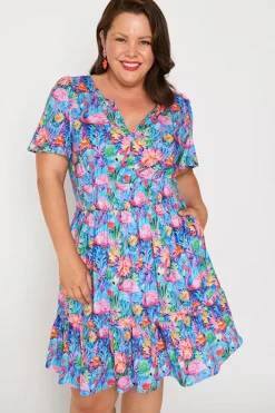 Lorraine Designs Casual Dresses | Fit & Flare Dresses*Layla Flamingo Oasis Dress