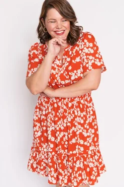 Lorraine Designs Casual Dresses | Fit & Flare Dresses*Layla Red Petal Whimsy Dress